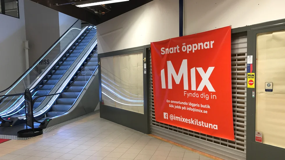 Lågprisbutiken Imix öppnar i augusti i M-kläders gamla lokal på Sveaplan Centrum. 