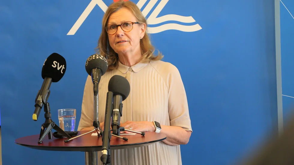 Regiondirektören Anna-Stina Nordmark Nilsson leder den regionala krisledningen i Norrbottens län.