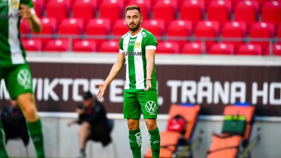 Muamer Tankovic under en match mot Kalmar i mitten av juli.