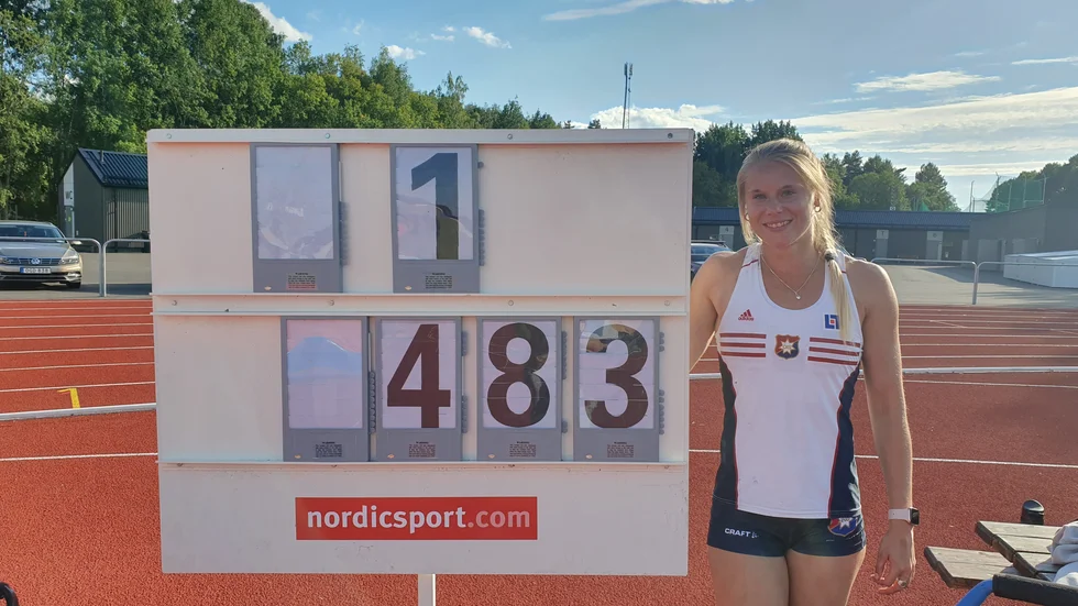 Michaela Meijer slog nytt svenskt rekord.