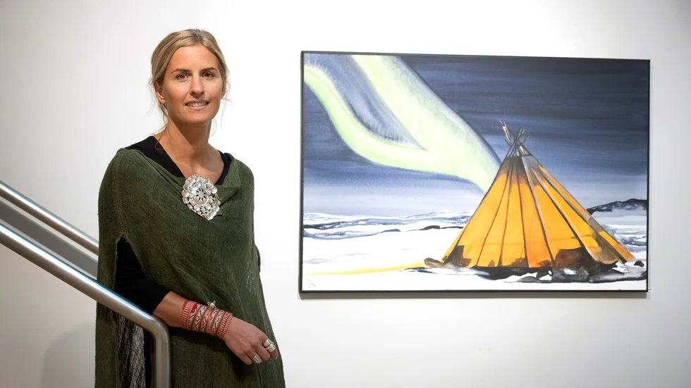 "Det är det enkla i konsten som tilltalar mig", säger  konstnären Annika Waara som under lördagen hade vernissage med utställningen "Ren längtan" i Piteå konsthall.