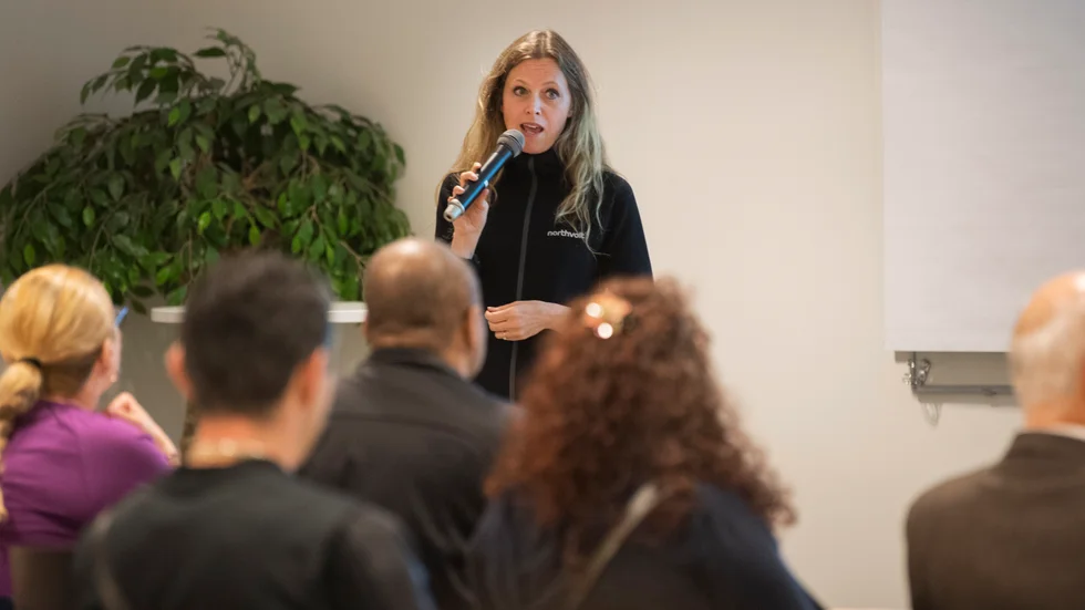 Katarina Borstedt hoppas på att Northvolt via buddies-projektet ska underlätta trivseln i Skellefteå.
