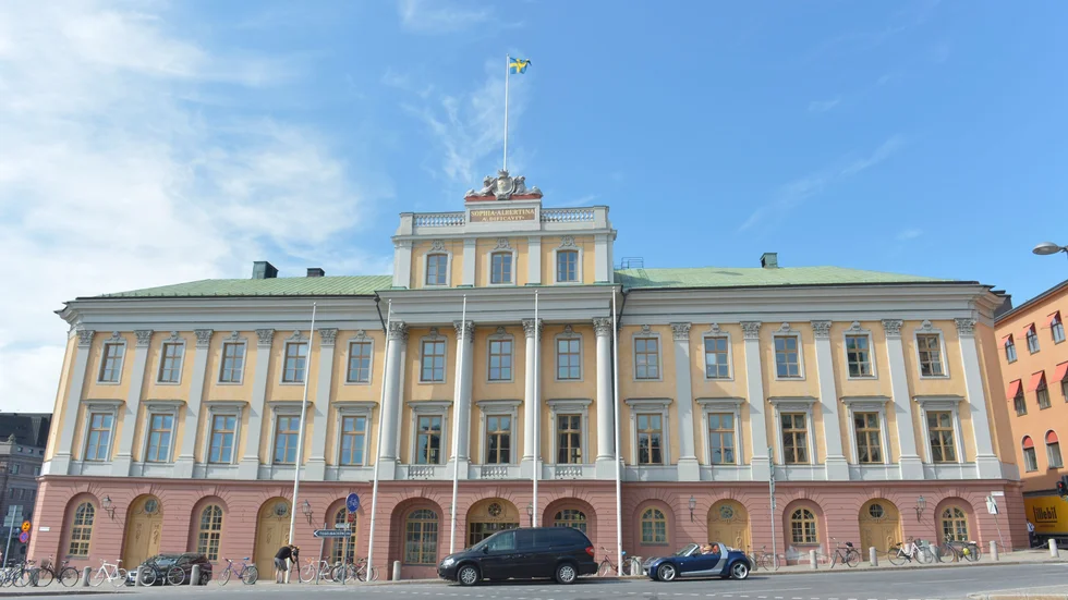 Utrikesdepartementet vid Gustaf Adolfs torg i Stockholm. Arkivbild.