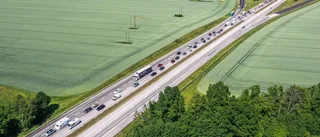 Trafik söderut från Nyköping påverkas av vägbygge på E4