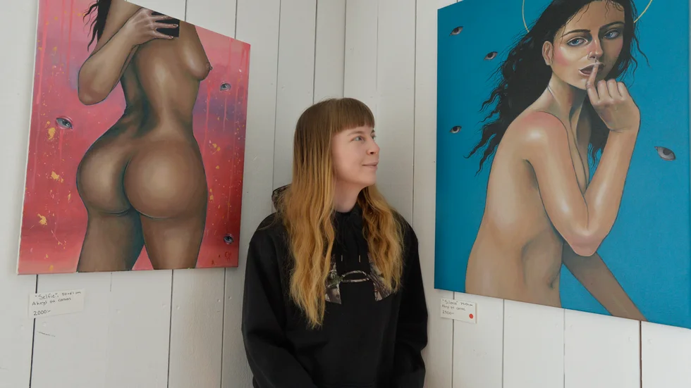 Carolina Henriksson har inriktat sig på att måla kvinnor. 
