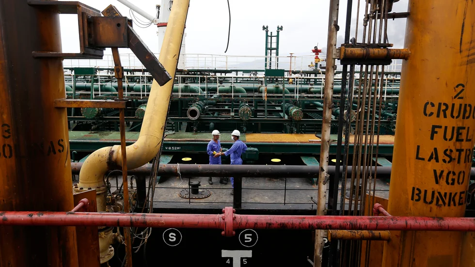 En iransk oljetanker i Venezuela tidigare i år.