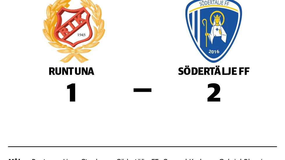 Runtuna IK förlorade mot Södertälje FF
