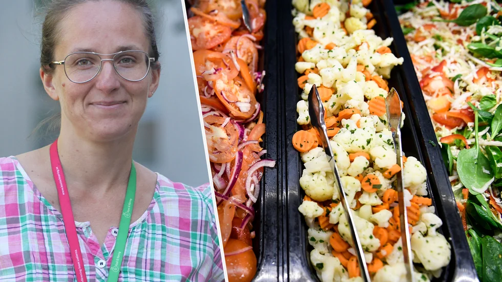 Karin Lundell, måltidschef i Strängnäs, gläds åt dubbla nomineringar.