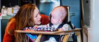 Maylie har ett medfött syndrom och svårt att andas