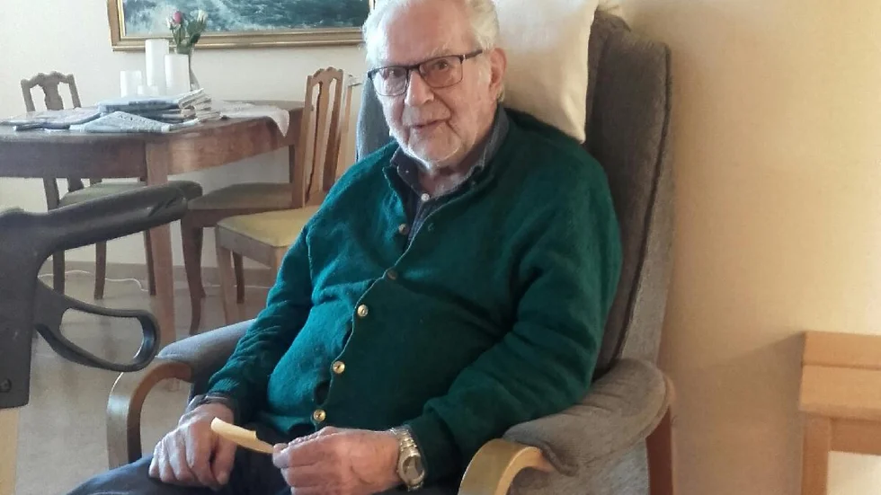 Göte Götberg bor på Bergdala och ser fram emot att få träffa sina släktingar igen efter den 1 oktober. 