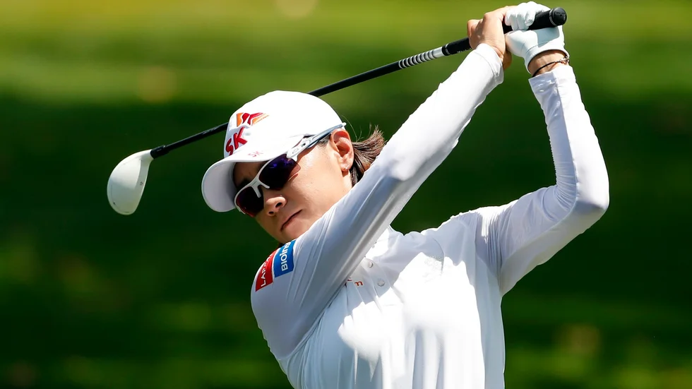 Sydkoreanskan Choi Na-yeon får inte spela någon LPGA-tävling i hemlandet i år. Arkivbild.