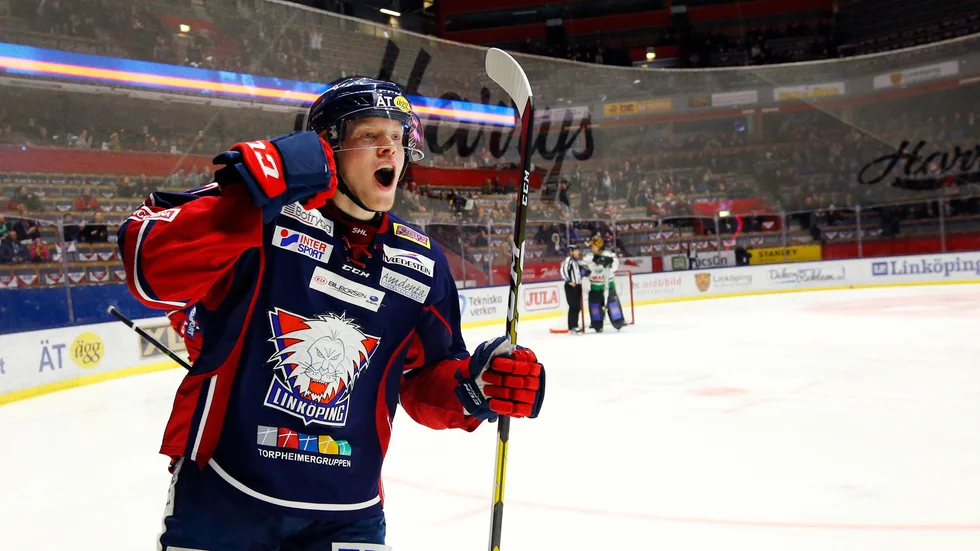 Anton Karlsson spelade tidigare i Linköping. Nu ska han spela för HV71. Arkivbild.