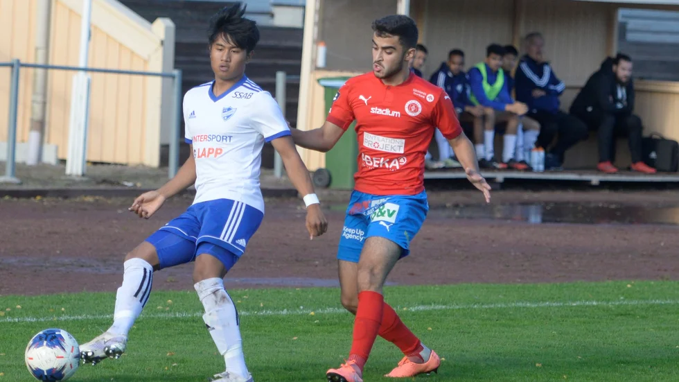 Botan Sendi i DM-matchen mot IFK Nyköping i fjol.