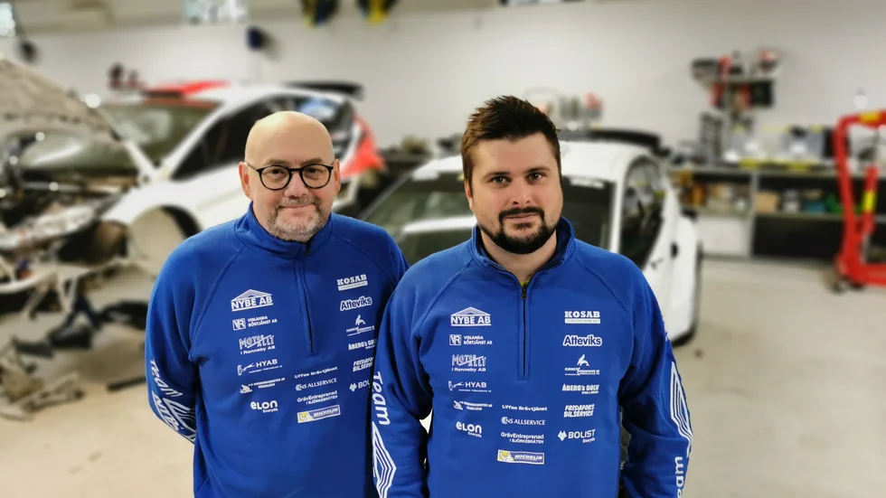 Nicklas Edvardsson, kartläsare, och Christoffer ”Chribbe” Haglund från SMK Nyköping tar plats i Team Nybe.