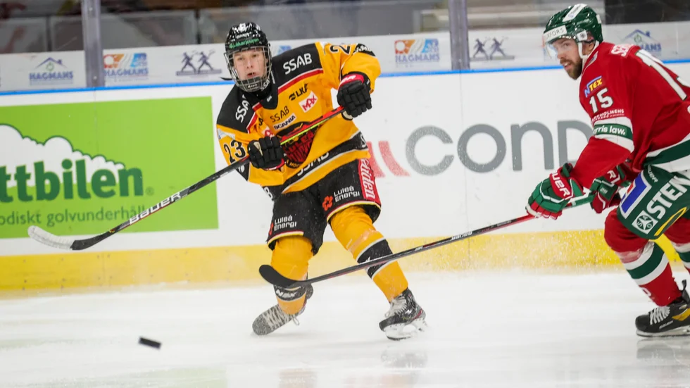 Fabian Lysell blev en av målskyttarna i Luleås seger över Frölunda.