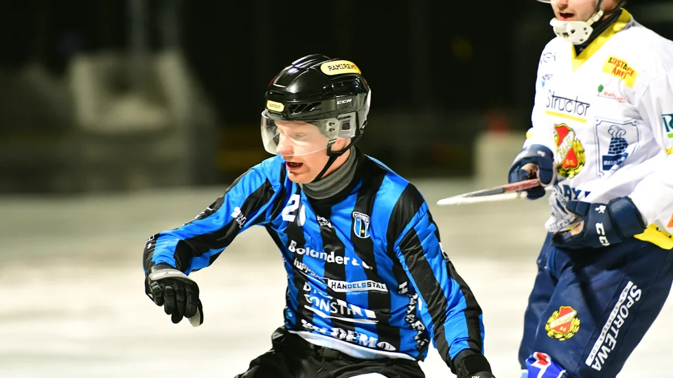 Kalle Mårtensson blev "halv matchvinnare" för Sirius med sin sena kvittering. Här är han i en tidigare match.