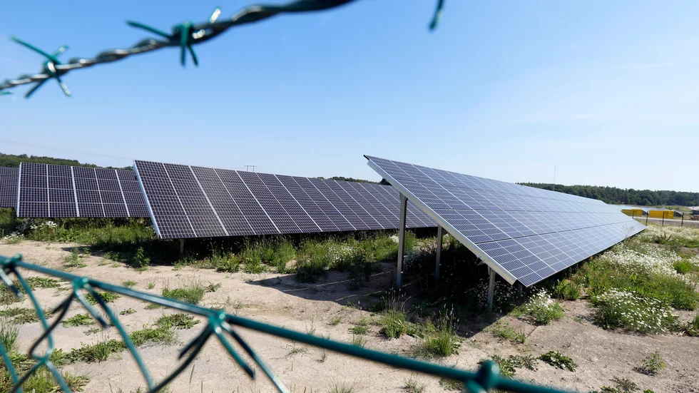 Sveriges största solcellspark ligger i Strängnäs.