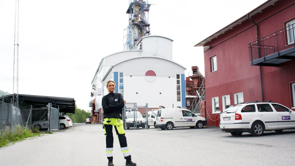 Moa Hedström sommarjobbar på Skellefteå Kraft för andra året i rad.