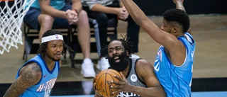 Show av Harden i återkomsten till Houston
