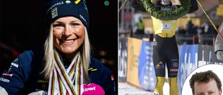 Grymma insatser av tjejer med grinta