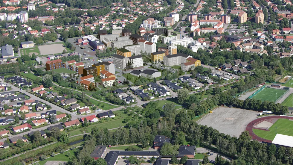 Uppemot tusen nya lägenheter planeras på Lillsidan, skriver Anders Wikman och Ingvar Magnusson. (Bilden är ett montage som visar hur området kan komma att se ut)
