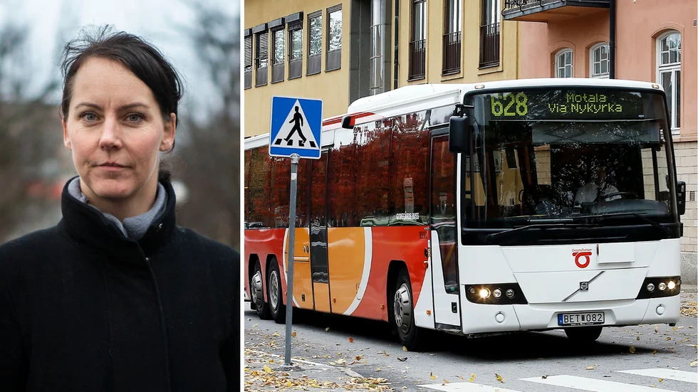 Kommunalråd Annelie Almérus (M) tycker att busstrafiken kan utvecklas i Motala kommun.