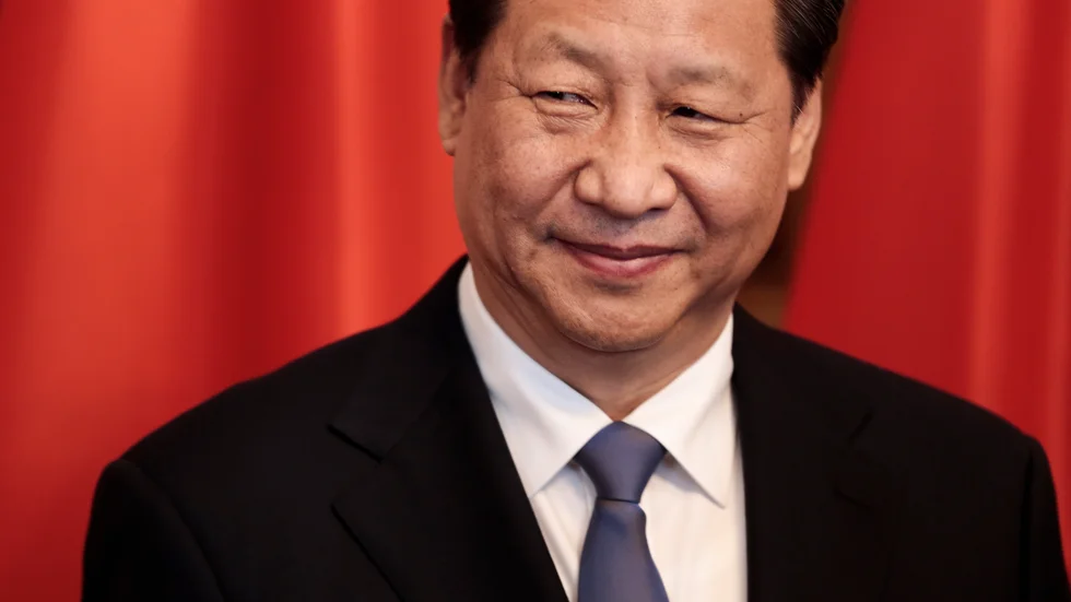 Kinas ledare Xi Jinping hoppas landets ekonomi fördubblas till 2035. Arkivbild