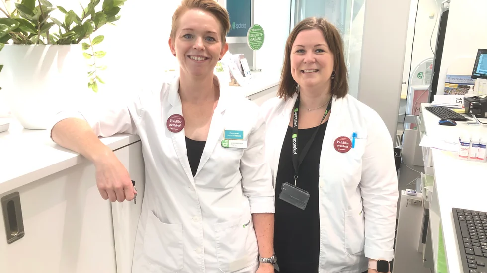 Jennie W Sirkka och Malin Åman jobbar på apoteket Renen:
"Jag är ledig! Jag ska ta det lugnt med min dotter. Det kanske blir en utflykt. Vi har öppet schema", säger Jennie W Sirkka. 

Malin Åmans schema är desto mer spikat: 
"Jag ska jobba", säger hon.