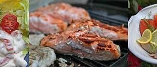 Läckra fiskar från grillen