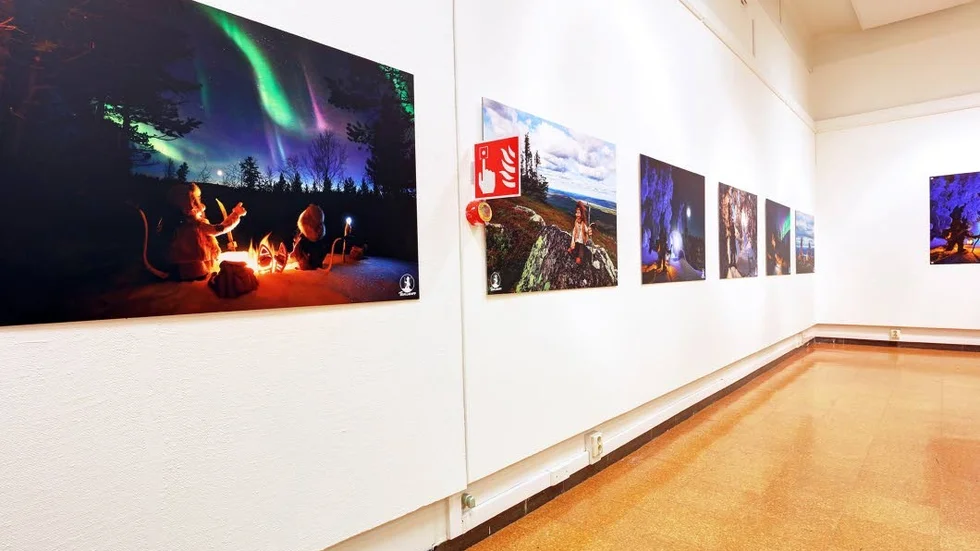Massor av fotografier finns att beskåda på Gällivare museum.