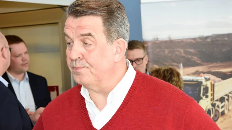 Rekordlångt avtal. Kaunis Iron, här med Per-Erik Lindvall under presskonferensen, har slutit ett rekordlångt avtal med Wist Last och Buss AB. Det kan Norrbottens Media avslöja på onsdagen.