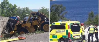 Teorin: Lastbilen kan ha fått punktering