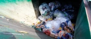 Kasserad mat stjäls ur sopcontainern