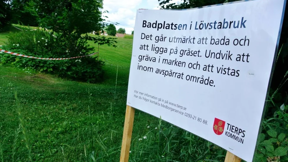 Får pengar. Saneringen av badplatsen i Lövstabruk utvidgas och Naturvårdsverket bidrar med ytterligare 350 000 kronor.