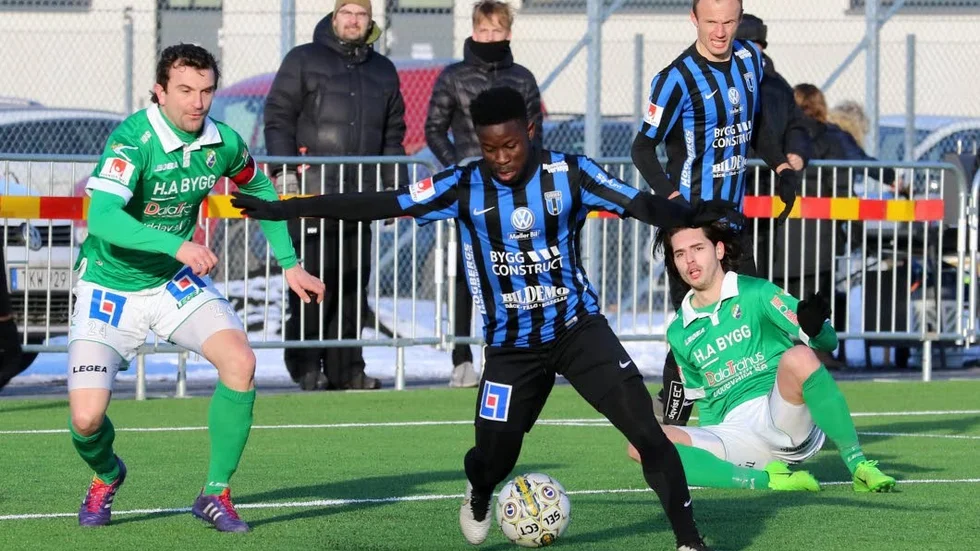Målskytt. Kingsley Sarfo lurade Ljungskileförsvaret när han täckte bollen och vred runt och satte dit 2–0-målet.