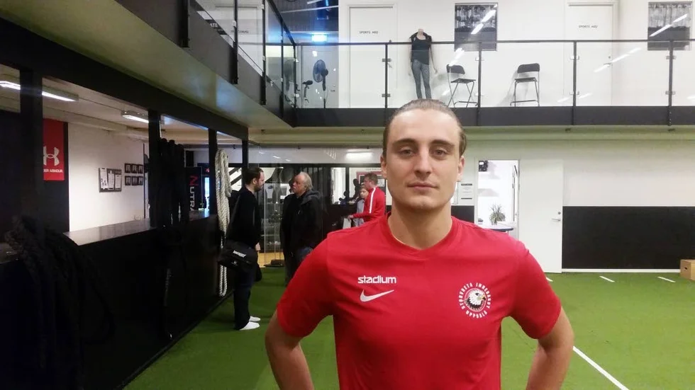 Valdemar Ahlroth efter måndagsmorgonens träningpass på Ultimate Performance.