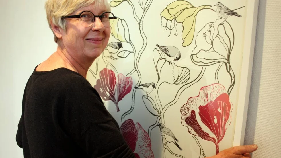 Mönster. Catharina vill ”upplösa gränsen mellan saklighet och poesi, mellan realistiska mönster och stiliserade, mellan vackert och fult”.