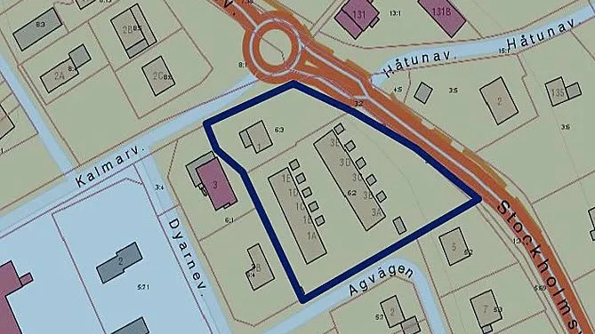 Avslag. Inga höghus i Dyarne, än så länge. Förfrågan avsåg området markerat med blå linje.