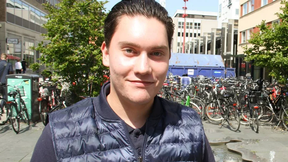 18-årige Nahuel Cammilton från Sävja läser andra året på Ekebygymnasiet.