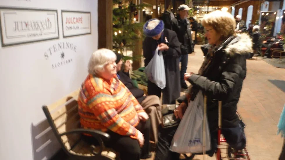 Marknad. SRF Enköping besökte julmarknaden på Steninge slott.
