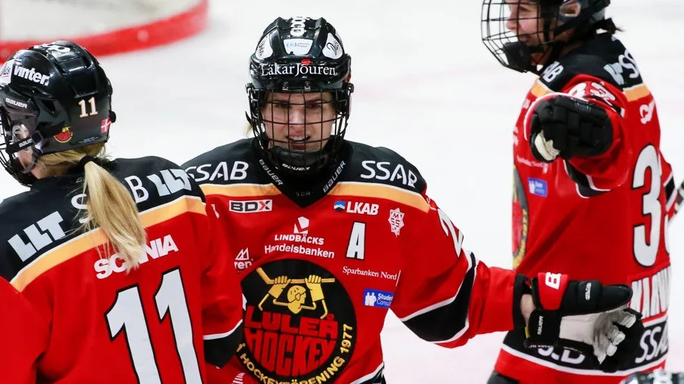Emma Nordin var inblandad i ett slagsmål i matchen mot Brynäs.