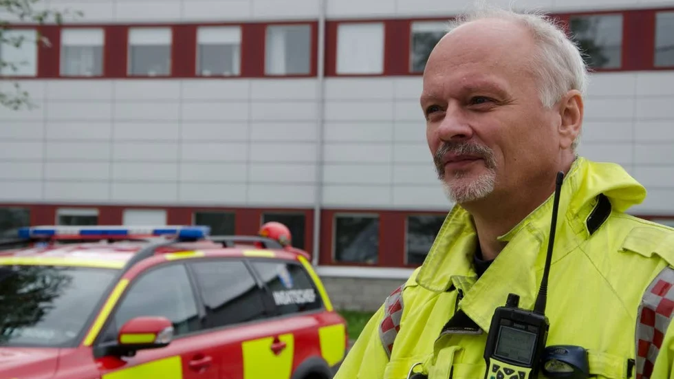 Hans Stenmark, insatsledare räddningstjänsten Kiruna.