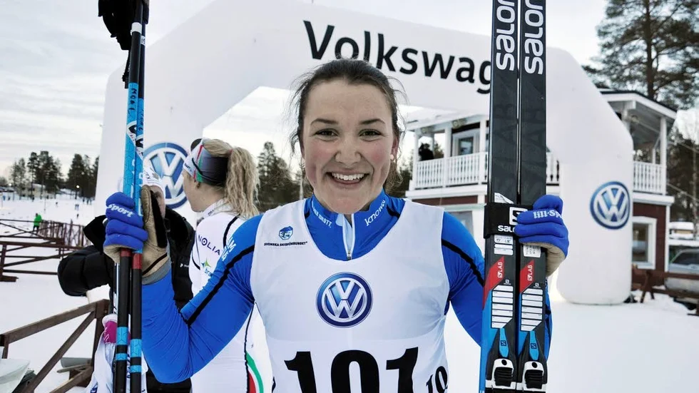 Moa Lundgren imponerade i Kalix. "Häftigt köra på kvällen" säger hon.
