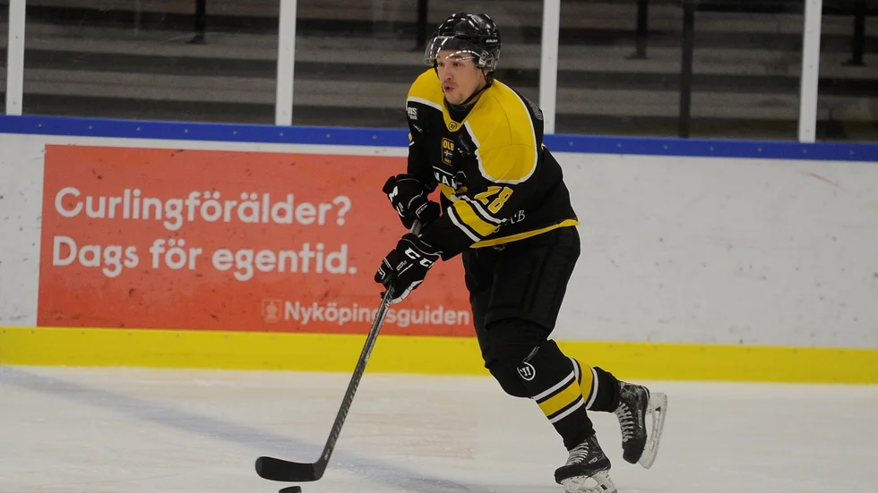 Ludwig Nordlie gjorde ett av målen för Nyköpings AIK i segermötet mot Skarpnäck.