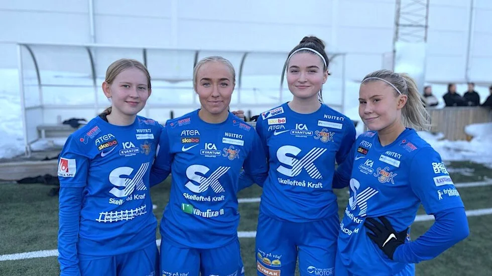 Sunnanås målskyttar: Thelma Gustavsson, Wilma Dahlgren, Isa Ehrenberg, Lova Andersson.