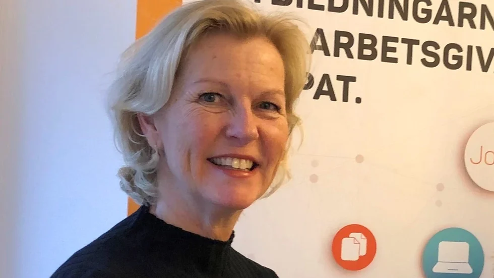 Ulla Gustafsson verksamhetschef på Lernia Yrkeshögskola, gläds över den nya utbildningen. (Arkivbild)