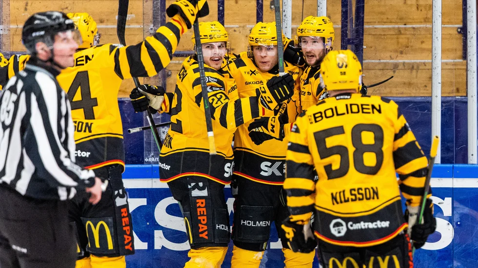 Rickard Hugg gav AIK ledningen med elva sekunder kvar av första perioden – en ledning som gästerna sedan inte släppte.