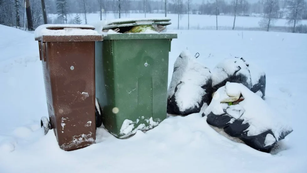 En tidigare bild från sopbergen i Huddungeby i norra delarna av Heby.