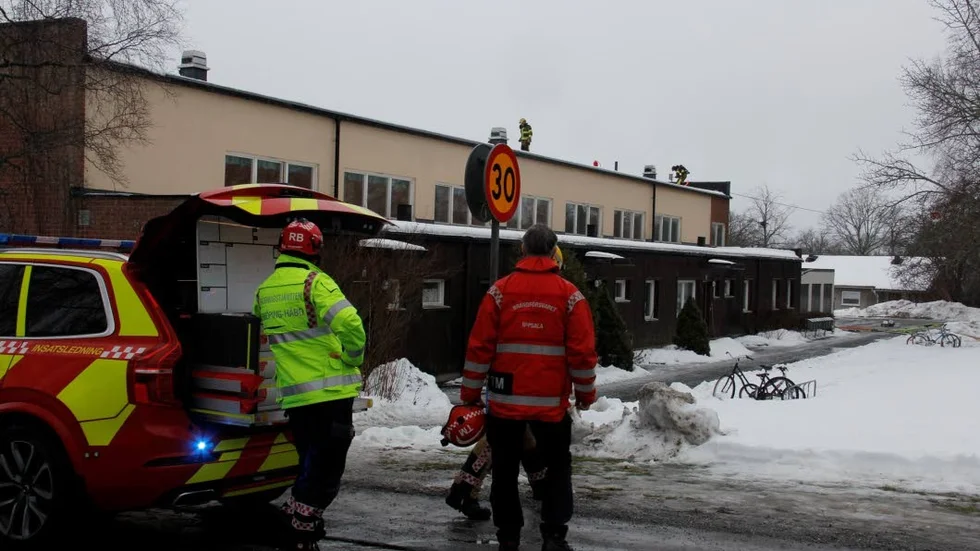 Branden i radhuslängan i Hummelsta var en av flera bostadsbränder i EP-området under februari.