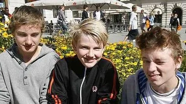 Simon Beard, Olle Östman och Ludvig Munther brukar äta lunch ute på stan ungefär en gång varannan vecka.
